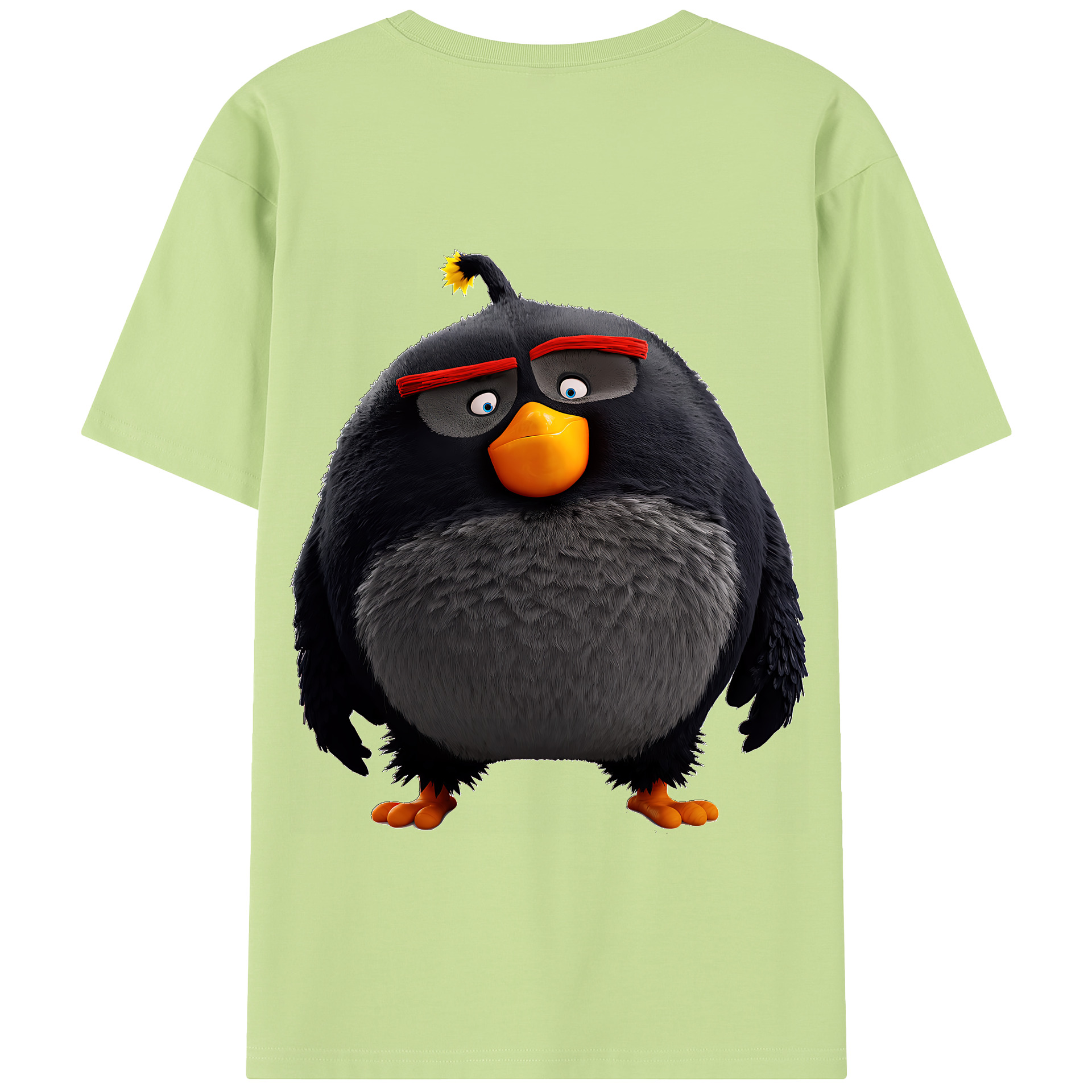 （画像用） Angry Birds アングリーバード 綿100％半袖Tシャツ（背面プリント）